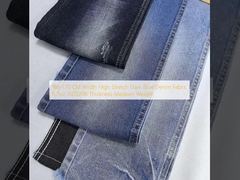 168-170 CM Width High Stretch Dark Blue Denim Fabric 8.7oz JSD3208 Thickness Medium Weight