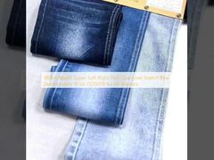 180cm Width Super Soft Right Twill Dual-core Stretch Blue Denim Fabric 10 oz JSD3078 for All Seasons