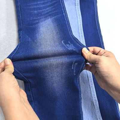 Fashion Hight Stretch Satin Denim Fabric Light Weight 9OZ 58'' 59''