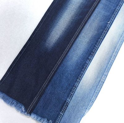 Shrinkage Proof Cotton Spandex Denim Fabric  Tri Core Cotton Spandex Dark Blue 11oz