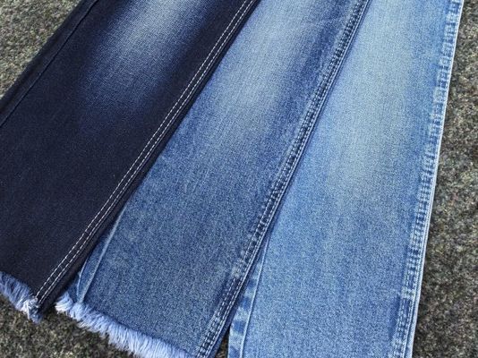 Buy 160CM Supper Dark Blue Ring Spun Cotton Denim Fabric 95% Cotton 4% Polyester 1% Spandex online manufacture
