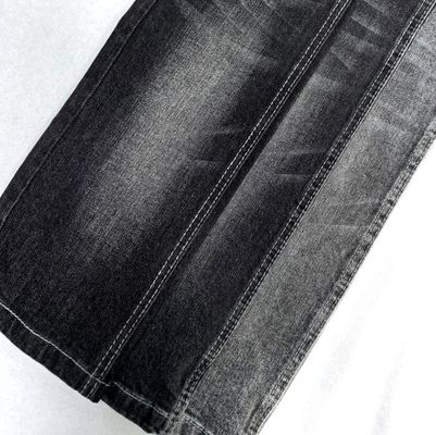 Buy 11.3oz Black Cotton Spandex Denim Fabric For Man Jeans 160cm online manufacture