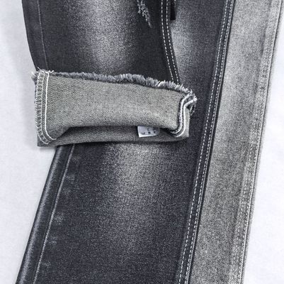Buy Black 12.5oz Heavyweight Denim Fabric For Men Jeans 68%C 3%V 27%P 2%S online manufacture