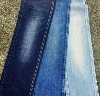 Buy tri-core Cotton Spandex dark blue denim fabric 11.7oz online manufacture