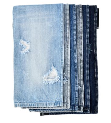 Buy Plain Dyed Shrink Resistant 100 Cotton Denim Fabric 12oz online manufacture