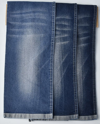 Buy Shrink-resisitant COTTON POLYESTER SPANDEX dark blue DENIM FABRIC QY1022 8.8oz online manufacture