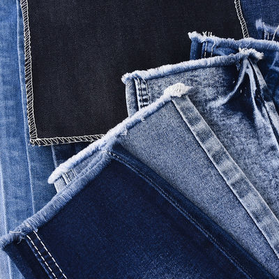 Buy Shrink-resisitant COTTON POLYESTER SPANDEX DENIM FABRIC QY036 10 oz online manufacture