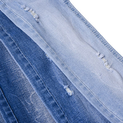 Buy Shrink-resisitant COTTON POLYESTER SPANDEX DENIM FABRIC QY039-4 8.7 oz online manufacture