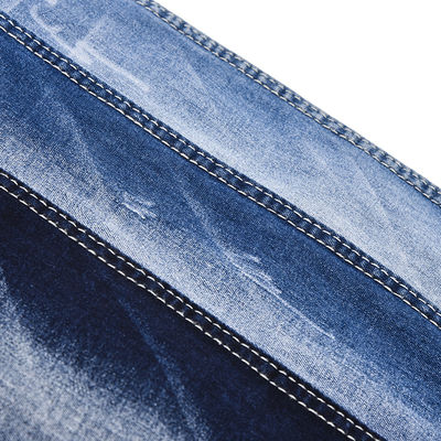 Buy Dark Blue Cotton Polyester Spandex Stretch Denim Fabric QY040 8.5oz  For Jean online manufacture