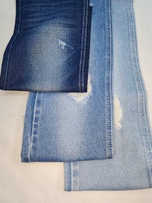 Buy 11.4oz Heavy Weight Cotton Polyester DARK INDIGO Denim Fabric with 10+10*7 Construction JSD3243  for jeans online manufacture