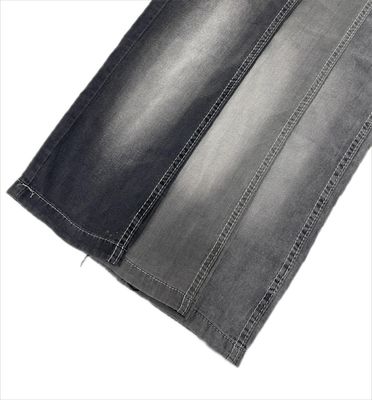 Buy Pattern YARN DYED Woven Black Color Summer Light Weight Slub Design Tencel Lyocell Elastic Denim Fabric for Jeans online manufacture