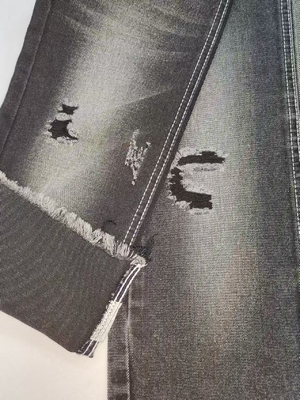 Buy 11.3oz Heavyweight BLACK/BLACK Denim Fabric With 10x7 Construction For Jeans online manufacture