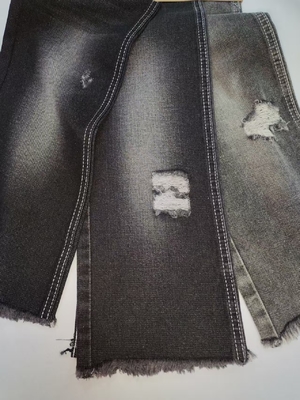 Buy Non Elastic Cotton Polyester Denim Fabric 68%COTTON TWILL Style BLACK/BLACK  For Lady Jeans online manufacture
