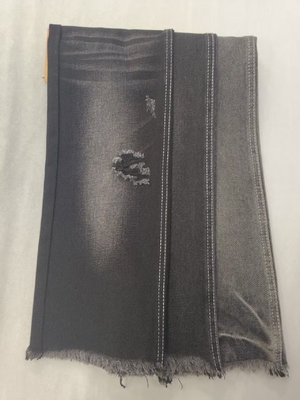 Buy Twill style No elastic 75.2%%Cotton Cotton Polyester Rayon BLACK/BLAC 180cm Denim fabric  10*7 JSD3135A-R online manufacture