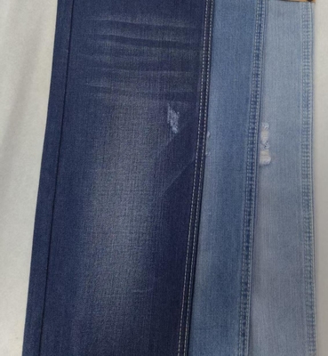 Buy Medium weight  No elastic Cotton Polyester Rayon DARK INDIGO Denim fabric  JSD3337 for fashion jeans online manufacture