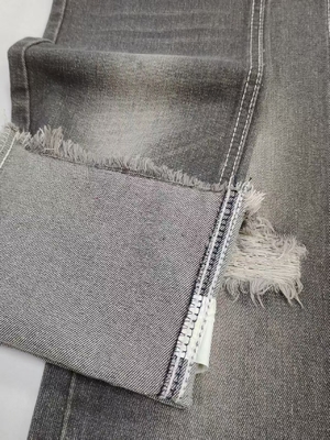 Buy GRAY Color Left Twill  10.3oz Denim Fabric Woven With 180cm Full Width For Jeans online manufacture