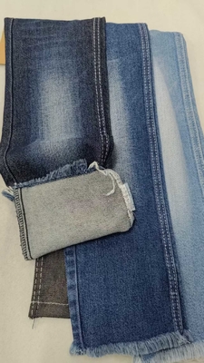 Buy 98%Cotton  2% Spandex 9.7oz DARK INDIGO 7+7x8/30 Elastic Denim fabric  JSD3209 for fashion jeans online manufacture