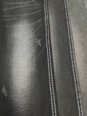 Buy 9.9oz Twill Style Weak Stretch Black/Black Denim Fabric With 180cm Full Width For Jeans online manufacture