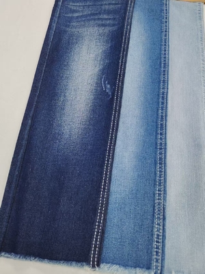 Buy Low Shrinkage 8.3oz cotton polyester Stretch Denim Fabric twill style 12S JSD3278 For lady Jeans online manufacture