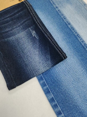 Buy 8.5oz Middle Weight Siro Yarn Cross Slub  High Spandex Denim Fabric With 12+12*21/55 Construction JSD3059 For Jeans online manufacture