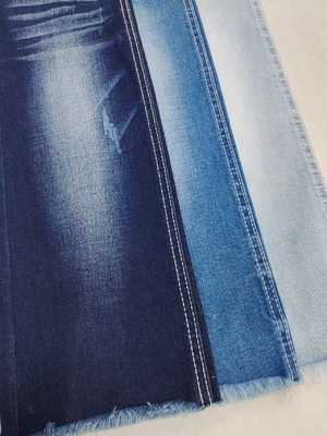 Buy Dark Indigo 70%Cotton Stretch Denim Fabric 10oz 170-172cm For Lady Jeans online manufacture