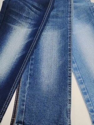 Buy 3/1 Right Twill Dark Indigo High Stretch 8S Denim Fabric 11.5oz For man Jeans online manufacture