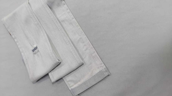 Buy Siro medium elastic 9.5oz White/Gray with full width 178-180 cm construction  8.5+10×8/55/75 Denim fabric  JSD3410-1 online manufacture