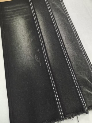 Buy Silk Black 3/1 Right Twill Dark Indigo High Stretch 8S Denim Fabric 11.5oz For Jeans online manufacture