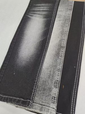 Buy BLACK/BLACK 10oz BW Middle Weight Denim Fabric 10S Super-Soft High Stretch online manufacture