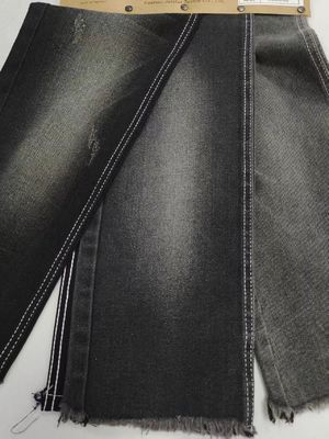 Buy 11.2oz 60%Cotton Denim Fabric 7S BLACK/BLACK For Youth Denim Pants online manufacture