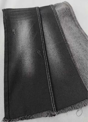 Buy 10oz Medium elastic Black/Black right twill with full width 180cm construction 8*10/40+75 Denim fabric  JSD3078A for jeans online manufacture