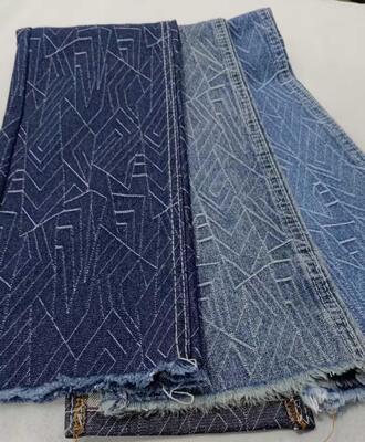 Buy Beautiful pattern Heavy weight Dark blue with full width 180cm /10x7 Denim fabric for jeans online manufacture