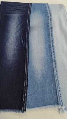 buy Elastic Siro 7.7oz  Dark indigo with full width 180cm /12+12*16/55 Denim fabric JSD3284 for men jeans online manufacture