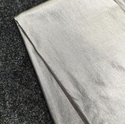 Silver Or Golden Cover Coating Nylon High Stretch Fabric For Lady