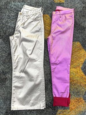 Fashion Bright Color Printed Denim Fabric For Men Jeans 7.7OZ 57'' 58''