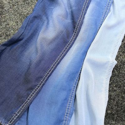 4.8oz Light Weight Denim Fabric Lycell Spandex Stretch Plain Dark Blue