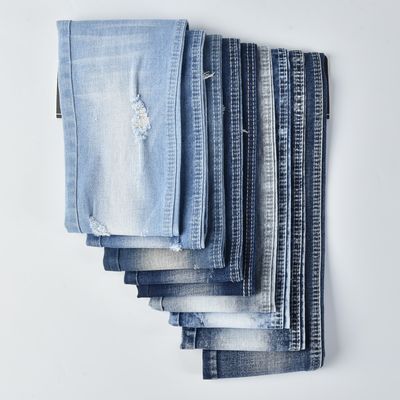 62'' Width Stretch Denim Fabric Cotton Polyester Spandex  QY017-1 9.5 oz
