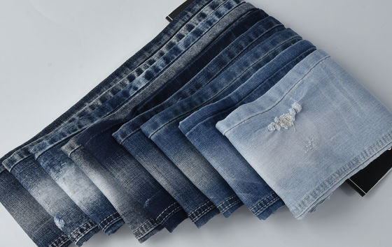 Shrink-resisitant COTTON POLYESTER SPANDEX DENIM FABRIC QY037-1 9.1 oz