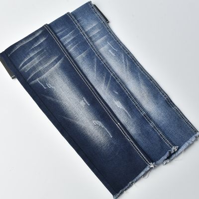Shrink Resistant Stretch Denim Fabric 10.5oz Woven Twill Yarn Dyed