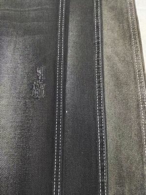Cotton Polyester Rayon BLACK/BLACK Denim Fabric with 10x10 Construction JSD3086A 9.6oz