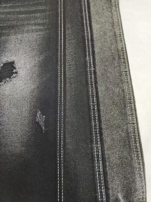 Super-soft Heavy Weight Cotton Polyester BLACK Denim Fabric with 180CM Full Width JSD3172A 13oz