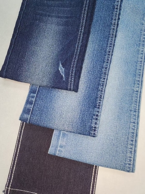 High Stretch 75%Cotton  Denim Fabric DARK INDIGO TWILL style JSD3320-2  for  fashion jeans Wholesale