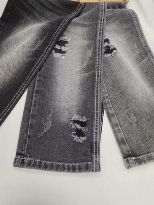Breathable  style TWILL non stretch Denim Fabric BLACK/BLACK JSD3226A for  jeans vintage clothing Wholesale denim