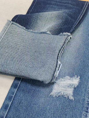70%Cotton 7%Polyester 23%Rayon DARK INDIGO Denim Fabric JSD3226R for Women Men GIRLS BOYS  jeans clothing