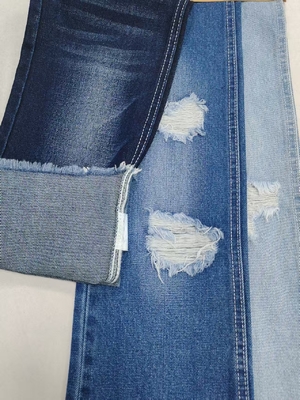 90% COTTON heavy weight DARK INDIGO Denim Fabric   Polyester rayon JSD3359 for jeans or denim Wholesale