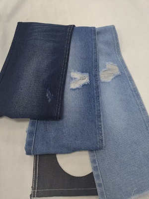 10.7oz Cotton Polyester  Recovered Fiber Denim Fabric 10x7 JSD3306