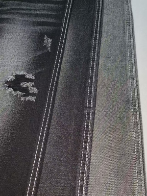 75%COTTON non-stretch Denim Fabric BLACK/BLACK JSD3135A-R for  jeans vintage clothing Wholesale denim