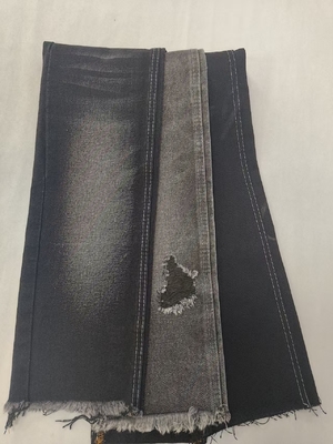 64.2%Cotton 14.2oz Cotton Polyester  Recovered Fiber Black 180cm Denim fabric 6x6 A606A