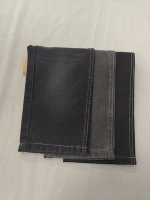 65%Cotton 12.2oz Cotton Rayon Polyester Black 180cm Denim fabric 7x7 JSD3085