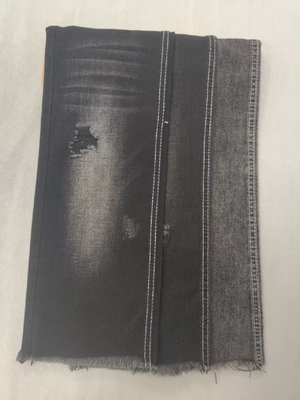 7.9oz No elastic Cotton Polyester BLACK/BLACK 180cm Denim fabric for wholesale Denim12+12*16 JSD3104A